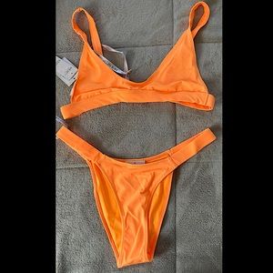 🇺🇸SALE!! House of CB Neon Orange Strappy Bikini
